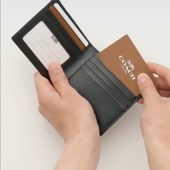 ▫️Coach Signature Coated Men’s Wallet ▫️ - Picture 4 of 6